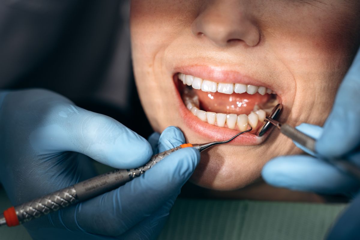 dentist treating a patients
